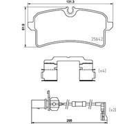 HELLA 8DB 355 025-291 Plaquettes de frein