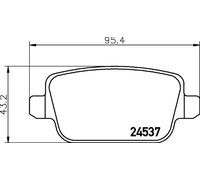 HELLA 8DB 355 025-371 Plaquettes de frein