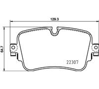 HELLA 8DB 355 025-681 Plaquettes de frein