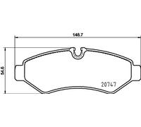HELLA 8DB 355 036-861 Plaquettes de frein