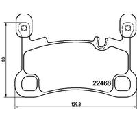 HELLA 8DB 355 039-111 Plaquettes de frein
