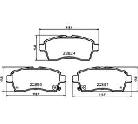 Plaquettes de frein 8DB 355 039-171 HELLA pour SUZUKI IGNIS III