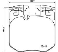 Plaquettes de frein 8DB 355 039-461 HELLA pour BMW ALPINA ROLLS-ROYCE