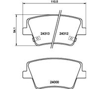 HELLA 8DB 355 040-041 Plaquettes de frein