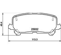 HELLA 8DB 355 040-461 Plaquettes de frein