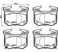 HELLA 8DB 355 040-731 Plaquettes de frein