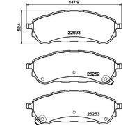 Plaquettes de frein 8DB 355 040-751 HELLA pour FORD RANGER
