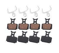 Plaquettes de Frein à Disque en résine, 4 Paires, Moins de Bruit Plaquettes de Frein à Disque de vélo avec 4 Pinces pour Formula R1 R1R RO RX T1