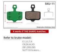 Plaquettes De Frein À Disque Hydraulique En Céramique Pour Vtt,Accessoires De Cyclisme Pour Wintermano Sram Avid Hayes Magura,2 Paires - Type Sku11