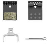 Plaquettes de frein à disque hydrauliques compatibles Shimano pour vélos de route avec trous de dissipation de la chaleur et plaque arrière en aluminium