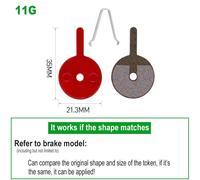 Plaquettes De Frein À Disque Hydrauliques Semi-Métalliques Pour Vélo Vtt,Pièces De Vélo,B01s,Wintermano,Sram,Avid,Hayes,Magura Zwing M,1 Paire - Type 11g 1pair