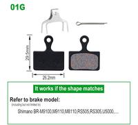 Plaquettes De Frein À Disque Hydrauliques Semi-Métalliques Pour Vélo Vtt,Pièces De Vélo,B01s,Wintermano,Sram,Avid,Hayes,Magura Zwing M,1 Paire - Type 01g 1pair