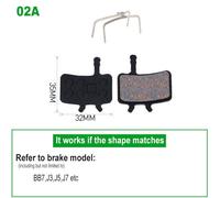 Plaquettes De Frein À Disque Hydrauliques Semi-Métalliques Pour Vélo Vtt,Pièces De Vélo,B01s,Wintermano,Sram,Avid,Hayes,Magura Zwing M,1 Paire - Type 02a 1pair