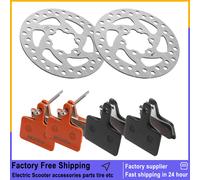 Plaquettes de frein à disque pour trottinette électrique JOYOR S5 S8 S10 S Series, disque de frein 120 mm, 6 trous, accessoire de remplacement du rotor de frein à disque 2PC black pad