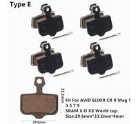 Plaquettes De Frein À Disque Semi-Métalliques Pour Vtt,Shimano B01s,G01s,A01s,Xtr,Xt,Slx,Deore S233,Niveau De Guidage Hrd,Rouge Etap Magura,4 Paires -Type E-A