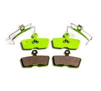 Clarks Cycle Systems – Plaquettes de frein – E-Bike VAE 2011-2014 – semi-métalliques – x4 Vert