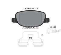 PLAQUETTES DE FREIN ALFA T. 159/BRERA/SPIDER 1.8-2.2 05-11