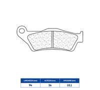 Cl Brakes Plaquettes de frein arrière 2900RX3 – garnitures de frein