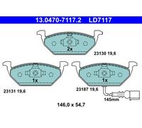 PLAQUETTES DE FREIN AUDI P. A2/A3 1.4-3.2 96-13 CÉRAMIQUE