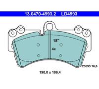 PLAQUETTES DE FREIN AUDI P. Q7 3.0-3.6 QUATTRO 06-15 CÉRAMIQUE