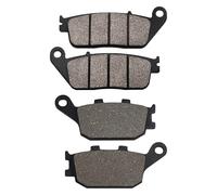 Plaquettes de Frein Avan pour VRX400 1996 CBF500 2004 VT1100 pour Shadow 1995-2017 VT1300 pour Fury VTX 1300 Plaquettes De Frein Avant Et Arrière Rechange Motos Rétro(Front and Rear)