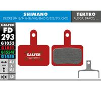 Plaquettes de frein avancées G1851 Galfer Fd293g1851