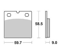 Sbs Plaquettes De Frein P554-hf