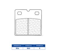 Plaquettes De Frein Avant RAKES Pour BMW R 100 GS 1000 90>94 (0483) 2840A3