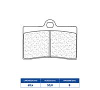 Plaquettes De Frein Avant RAKES Pour CAGIVA River 600 95-99 2247A3+