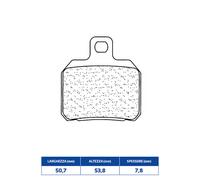 Cl Brakes Plaquettes de frein REINS 3057SC