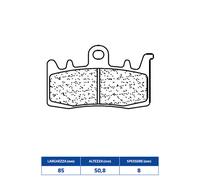 Plaquettes De Frein Avant DX-SX BMW F R (K73) (Moyeu Trou D. 10,5) 800 15>19