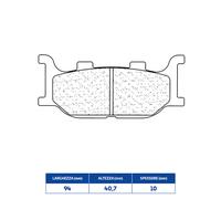 Cl Brakes Plaquettes de frein avant 2546A3+ métal fritté