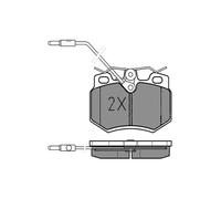 Plaquettes de frein avant MEYLE ADVANCED PERFORMANCE Pour Peugeot 205 - Montage Girling