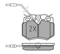 Plaquettes de frein avant MEYLE pour Peugeot 205 - Montage Girling