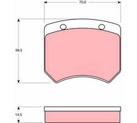 Plaquettes de frein avant pour Austin Mini (06/1959-06/1993)