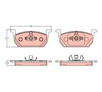 Plaquettes De Frein Avant Pour Seat Ibiza V KJ1 1.0 TSI Leon 5F1 1.4 2.0 TDI