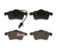 Plaquettes de frein avant pour VOLKSWAGEN Transporter T4 avec roues 15" (1999-2003) - Qualité standard