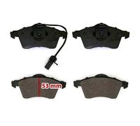 Plaquettes de frein avant pour VOLKSWAGEN Transporter T4 avec roues 15" (1999-2003) - Qualité supérieure