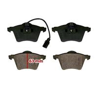 Plaquettes de frein avant pour VW Transporter T4 avec roues 16" (1997-2001) - Qualité supérieure