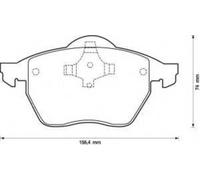 PLAQUETTES DE FREIN AVANT VW PASSAT 1996-, AUDI A4 1995- SYSTÈME ATE