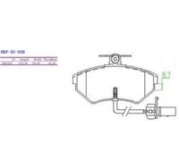 Plaquettes De Frein Avant VW Passat 1996-, Audi A4 1995- Système TRW