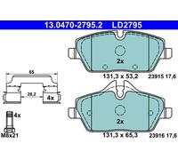PLAQUETTES DE FREIN BMW P. 1/2 1.5-2.0 D 04- CERAMIC