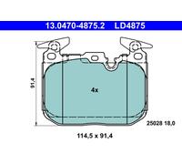 PLAQUETTES DE FREIN BMW P. 1/2/3/4 10- CÉRAMIQUE