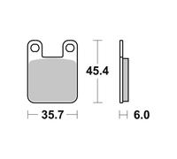 PLAQUETTES DE FREIN BREMBO AUTHENTIQUE 07 BB 1205 RIEJU TANGO 125 E2