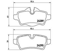 PLAQUETTES DE FREIN BREMBO - P 06 052