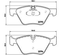 Brembo Plaquettes de frein avant P06057