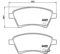 PLAQUETTES DE FREIN BREMBO - P 23 105