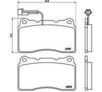 PLAQUETTES DE FREIN BREMBO - P 23 115