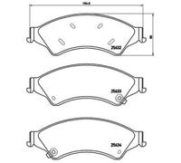 Brembo Plaquettes de frein P 24 153 pour Ford USA et VW