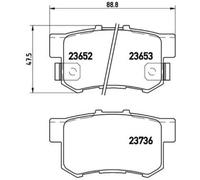 PLAQUETTES DE FREIN BREMBO - P 28 039